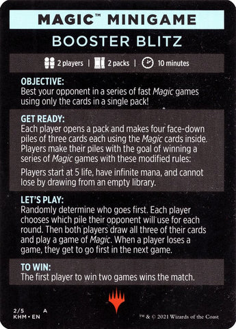 Booster Blitz (Magic Minigame) [Kaldheim Minigame] Magic: The Gathering