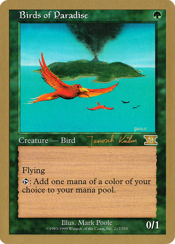 Birds of Paradise (Janosch Kuhn) [World Championship Decks 2000] Magic: The Gathering