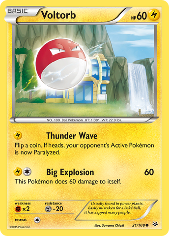 Voltorb (21/108) [XY: Roaring Skies] Pokémon