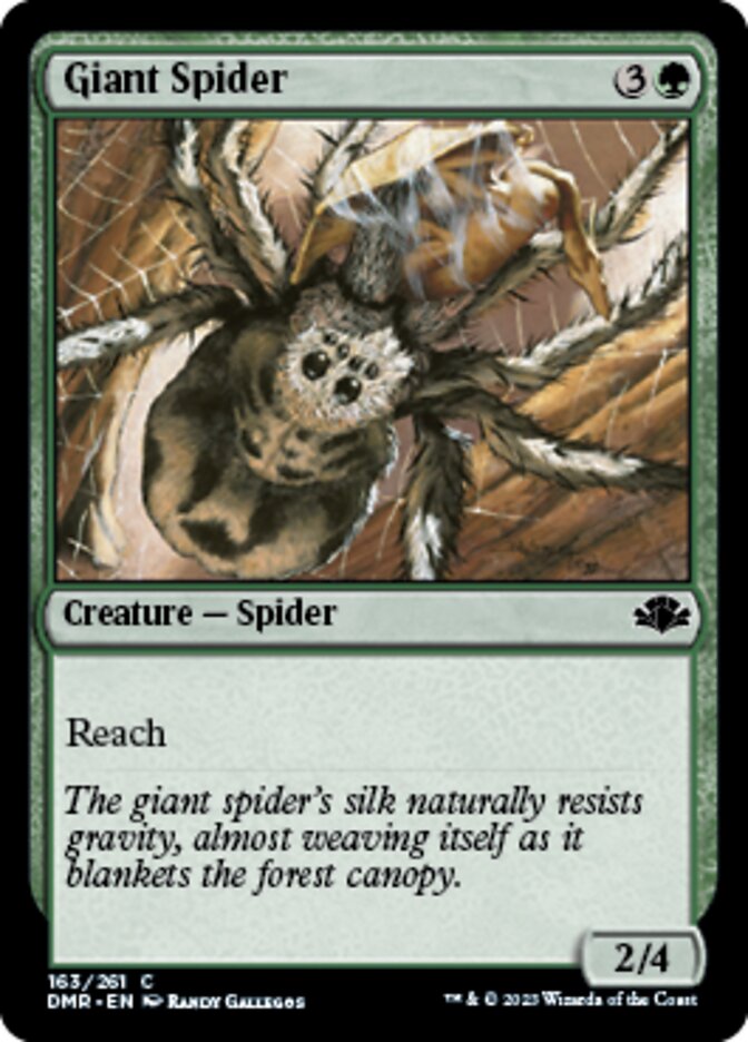 Giant Spider [Dominaria Remastered] Magic: The Gathering