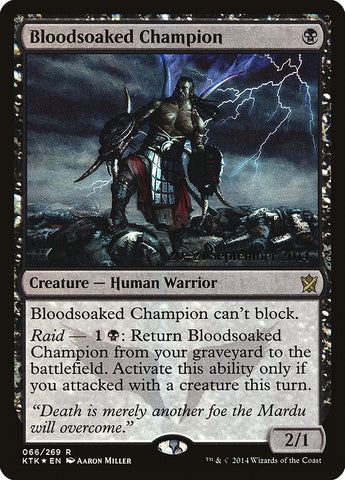 Bloodsoaked Champion [Khans of Tarkir Prerelease Promos] Magic: The Gathering