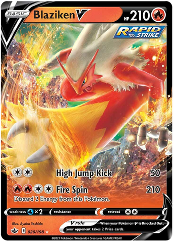 Blaziken V (020/198) [Sword & Shield: Chilling Reign] Pokémon