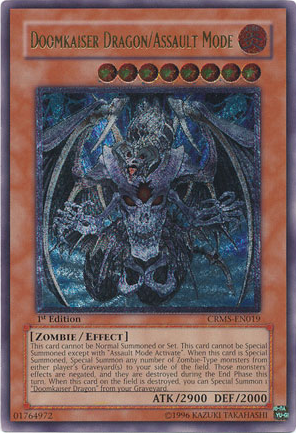 Doomkaiser Dragon/Assault Mode [CRMS-EN019] Ultimate Rare Yu-Gi-Oh!