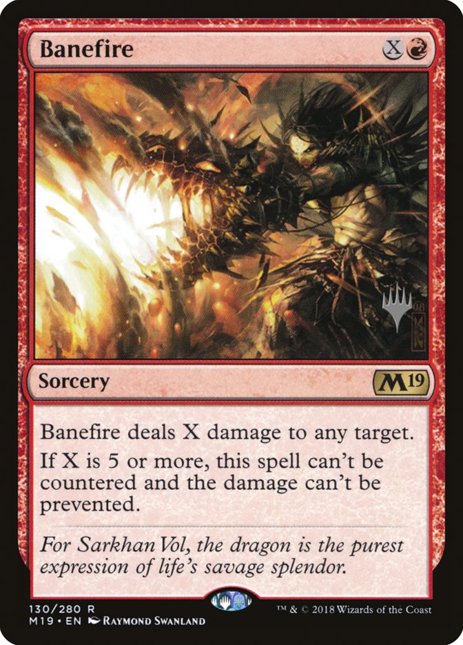 Banefire (Promo Pack) [Core Set 2019 Promos] Magic: The Gathering