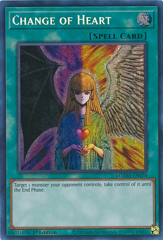 Change of Heart [MAMA-EN078] Ultra Pharaoh's Rare Yu-Gi-Oh!