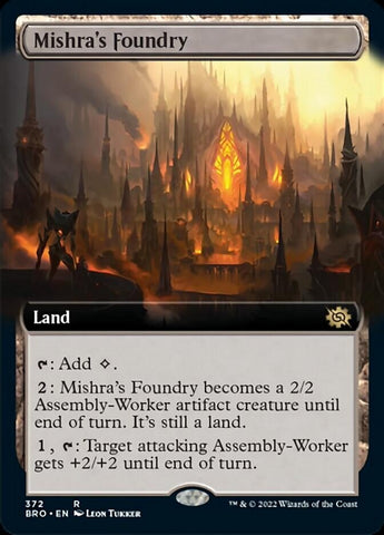 Mishra's Foundry (Extended Art) [The Brothers' War] Magic: The Gathering