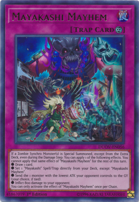 Mayakashi Mayhem [DUOV-EN056] Ultra Rare Yu-Gi-Oh!