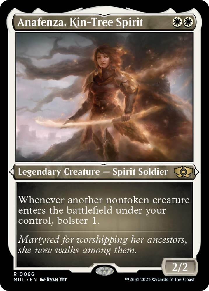 Anafenza, Kin-Tree Spirit (Foil Etched) [Multiverse Legends] Magic: The Gathering