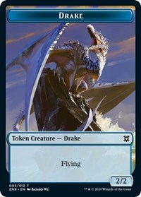 Drake // Plant Double-Sided Token [Zendikar Rising Tokens] Magic: The Gathering