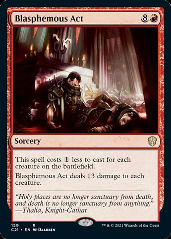 Blasphemous Act [Commander 2021] Magic: The Gathering
