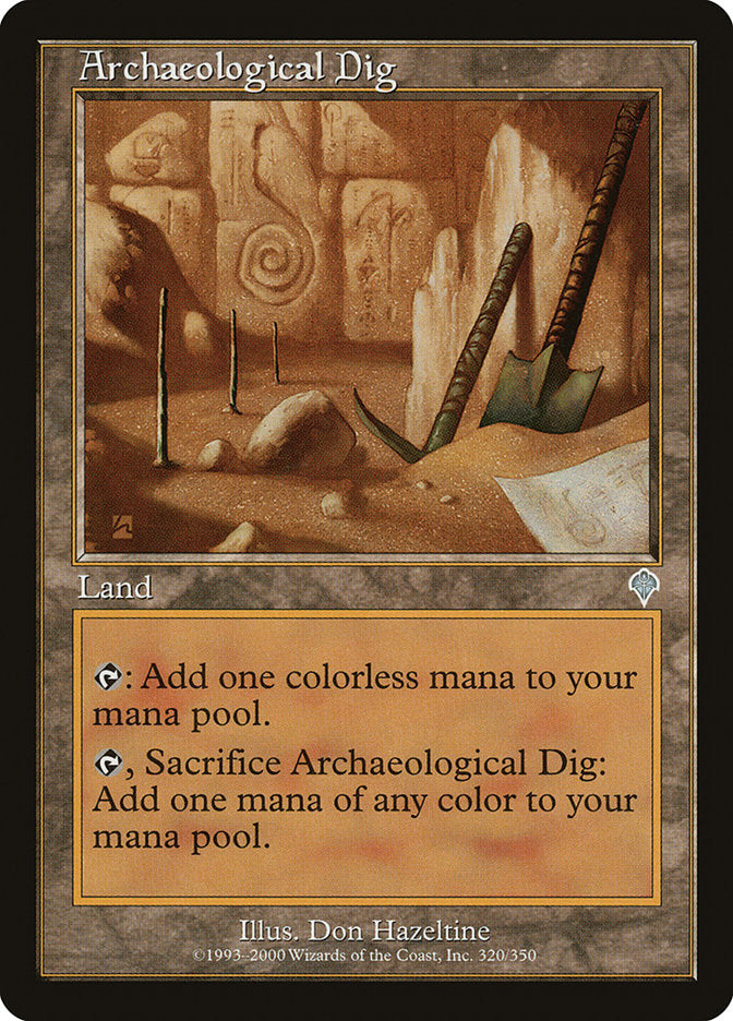 Archaeological Dig [Invasion] Magic: The Gathering