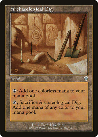 Archaeological Dig [Invasion] Magic: The Gathering