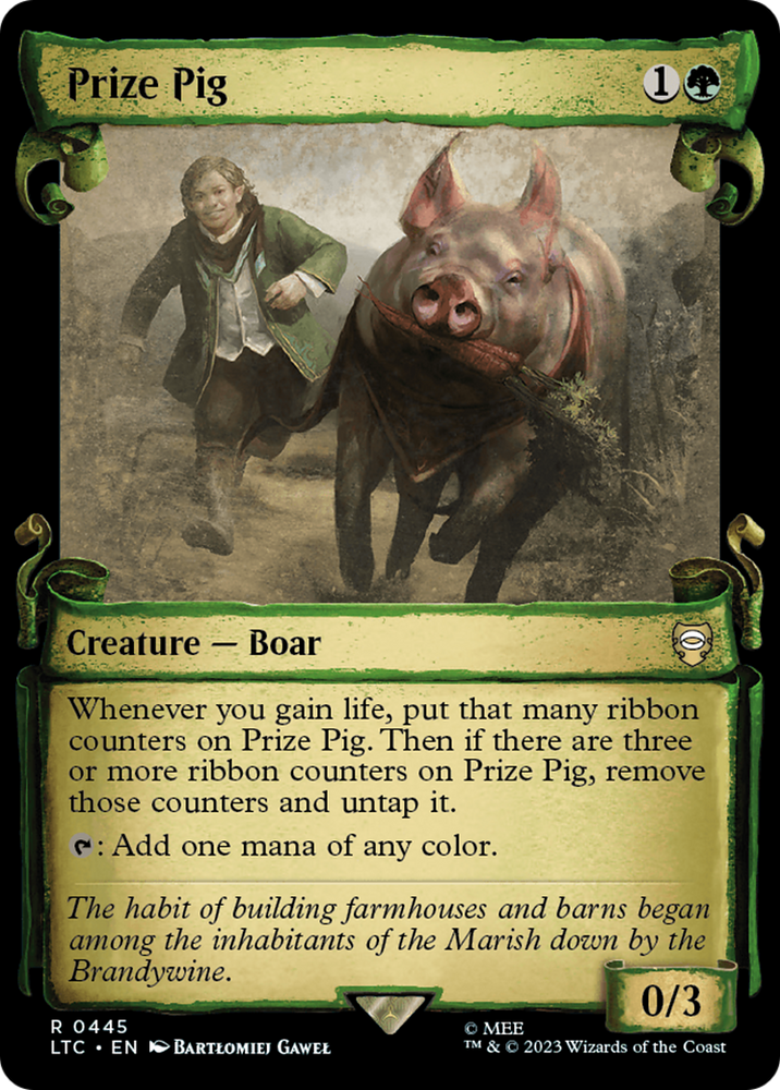 Prize Pig [The Lord of the Rings: Tales of Middle-Earth Commander Showcase Scrolls] Magic: The Gathering