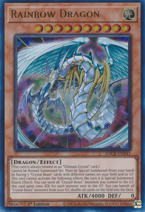 Rainbow Dragon [SDCB-EN041] Ultra Rare Yu-Gi-Oh!