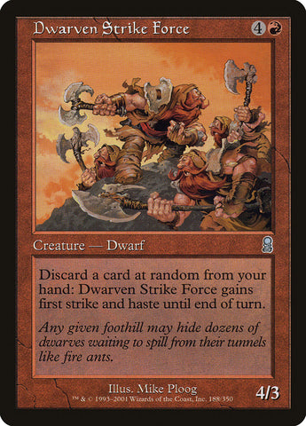 Dwarven Strike Force [Odyssey] Magic: The Gathering