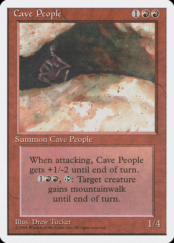 Cave People [Fourth Edition] Magic: The Gathering