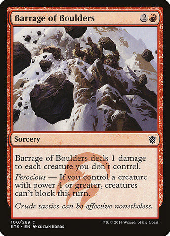 Barrage of Boulders [Khans of Tarkir] Magic: The Gathering
