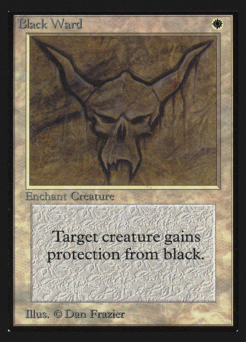 Black Ward [International Collectors' Edition] Magic: The Gathering