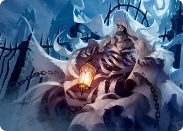 Cemetery Illuminator Art Card [Innistrad: Crimson Vow Art Series] Magic: The Gathering