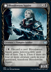 Bloodsworn Squire // Bloodsworn Knight (Showcase Fang Frame) [Innistrad: Crimson Vow] Magic: The Gathering