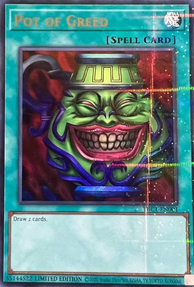 Pot of Greed [TBC1-EN001] Ultra Rare Yu-Gi-Oh!