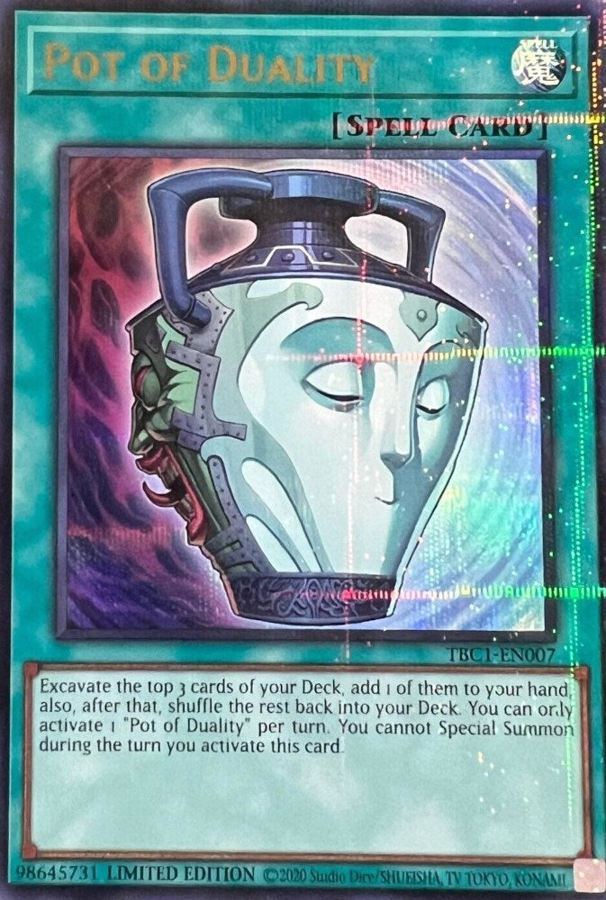 Pot of Duality [TBC1-EN007] Ultra Rare Yu-Gi-Oh!