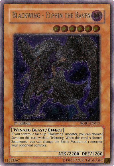 Blackwing - Elphin the Raven [RGBT-EN013] Ultimate Rare Yu-Gi-Oh!