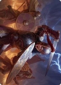 Beskir Shieldmate Art Card [Kaldheim Art Series] Magic: The Gathering