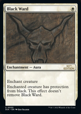 Black Ward [30th Anniversary Edition] Magic: The Gathering