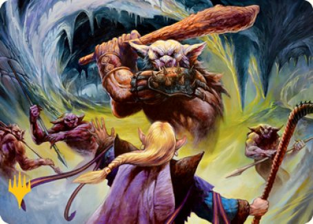 Den of the Bugbear (Dungeon Module) Art Card (Gold-Stamped Signature) [Dungeons & Dragons: Adventures in the Forgotten Realms Art Series] Magic: The Gathering