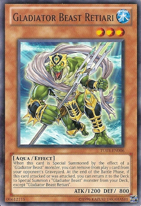 Gladiator Beast Retiari [TU03-EN006] Rare Yu-Gi-Oh!