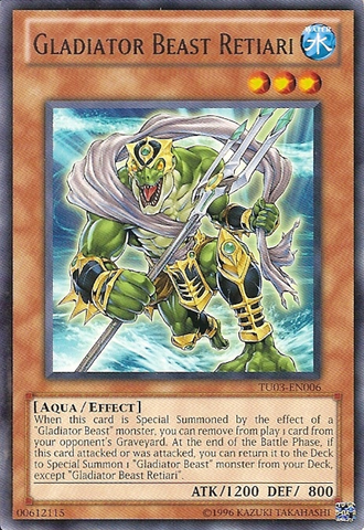Gladiator Beast Retiari [TU03-EN006] Rare Yu-Gi-Oh!
