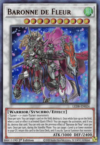 Baronne de Fleur [LED8-EN024] Ultra Rare Yu-Gi-Oh!