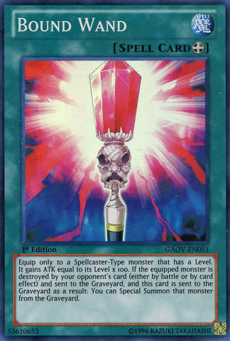 Bound Wand [GAOV-EN051] Super Rare Yu-Gi-Oh!