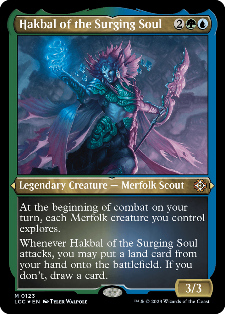 Hakbal of the Surging Soul (Display Commander) [The Lost Caverns of Ixalan Commander] Magic: The Gathering