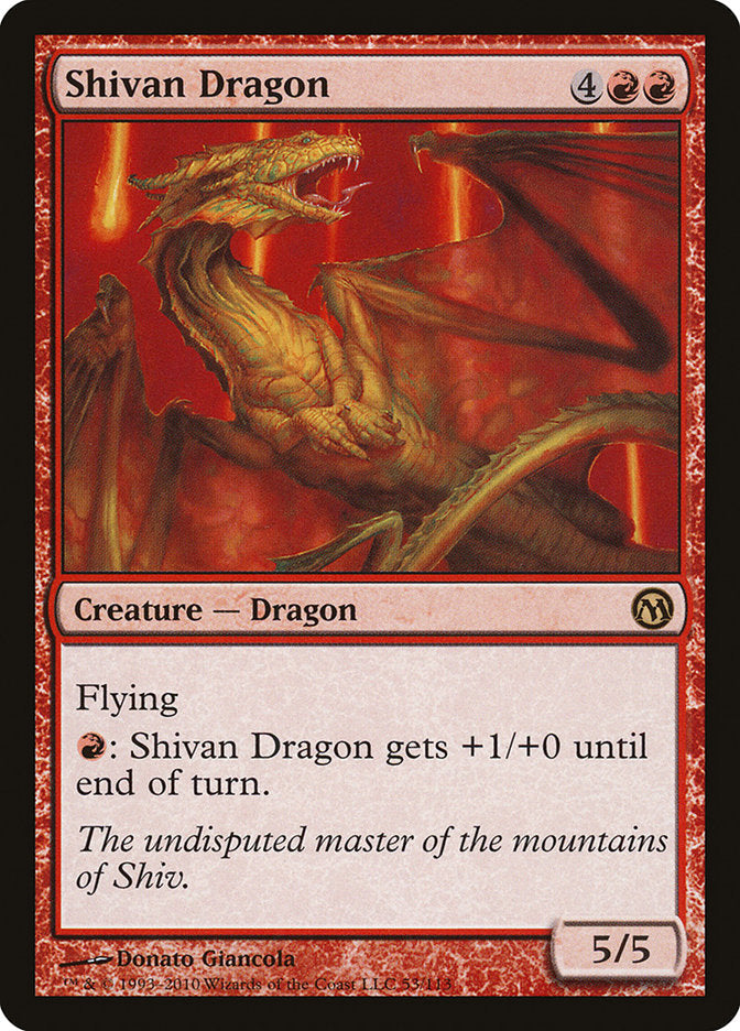 Shivan Dragon [Duels of the Planeswalkers] Magic: The Gathering