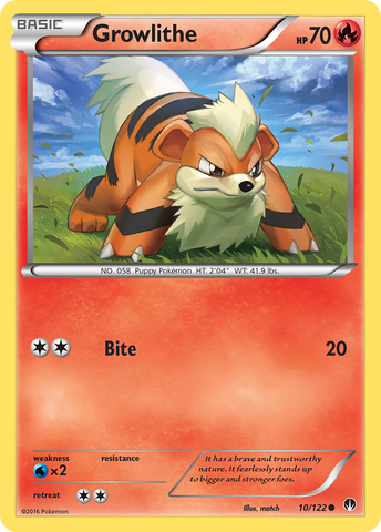 Growlithe (10/122) [XY: BREAKpoint] Pokémon