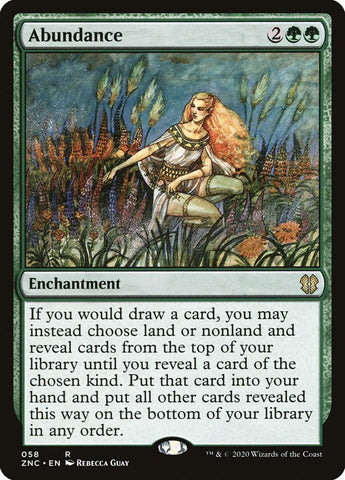 Abundance [Zendikar Rising Commander] Magic: The Gathering