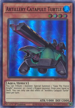 Artillery Catapult Turtle [MP21-EN099] Super Rare Yu-Gi-Oh!