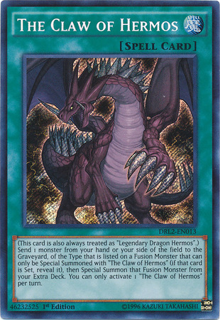 The Claw of Hermos [DRL2-EN013] Secret Rare Yu-Gi-Oh!