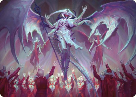 Atraxa, Grand Unifier Art Card [Phyrexia: All Will Be One Art Series] Magic: The Gathering