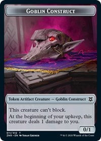 Goblin Construct // Illusion Double-Sided Token [Zendikar Rising Tokens] Magic: The Gathering