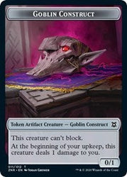 Goblin Construct // Illusion Double-Sided Token [Zendikar Rising Tokens] Magic: The Gathering