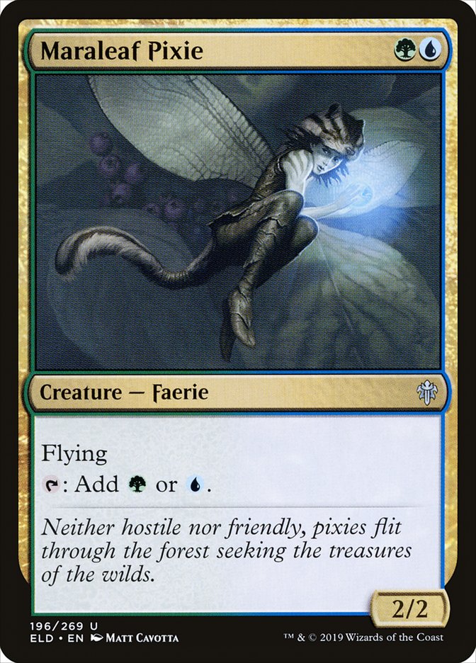 Maraleaf Pixie [Throne of Eldraine] Magic: The Gathering