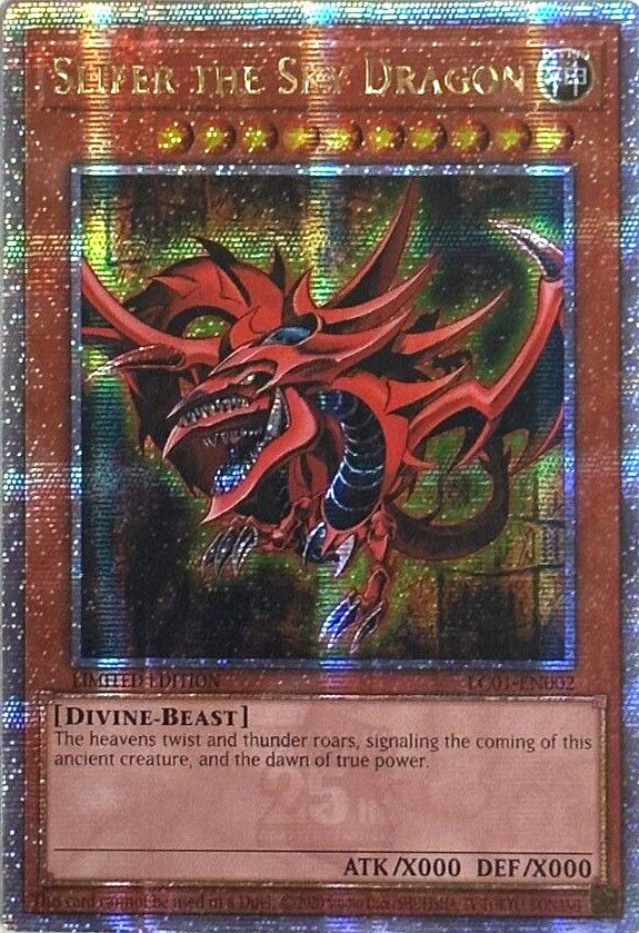 Slifer the Sky Dragon (25th Anniversary) [LC01-EN002] Quarter Century Secret Rare