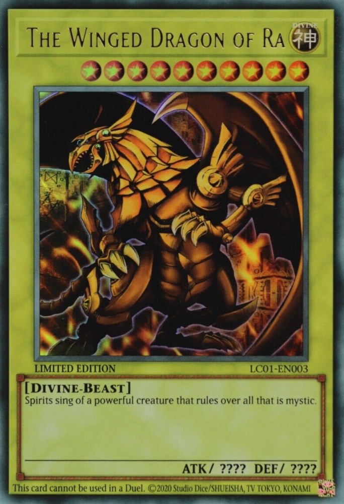 The Winged Dragon of Ra (25th Anniversary) [LC01-EN003] Ultra Rare Yu-Gi-Oh!