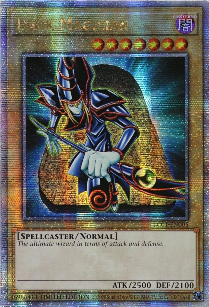 Dark Magician (25th Anniversary) [LC01-EN005] Quarter Century Secret Rare Yu-Gi-Oh!