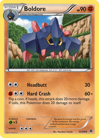 Boldore (52/98) [Black & White: Emerging Powers] Pokémon