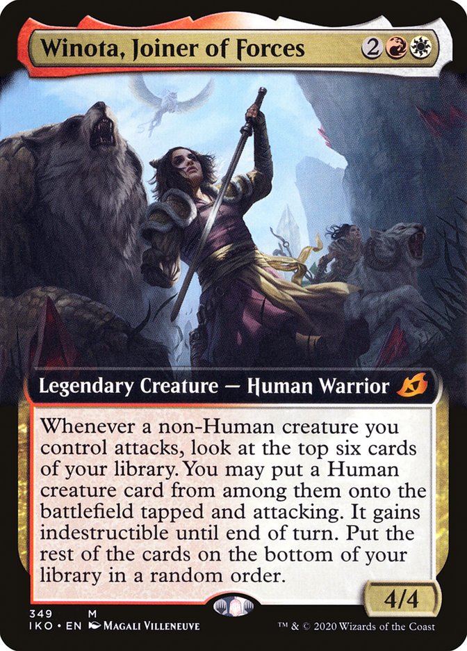Winota, Joiner of Forces (Extended Art) [Ikoria: Lair of Behemoths] Magic: The Gathering