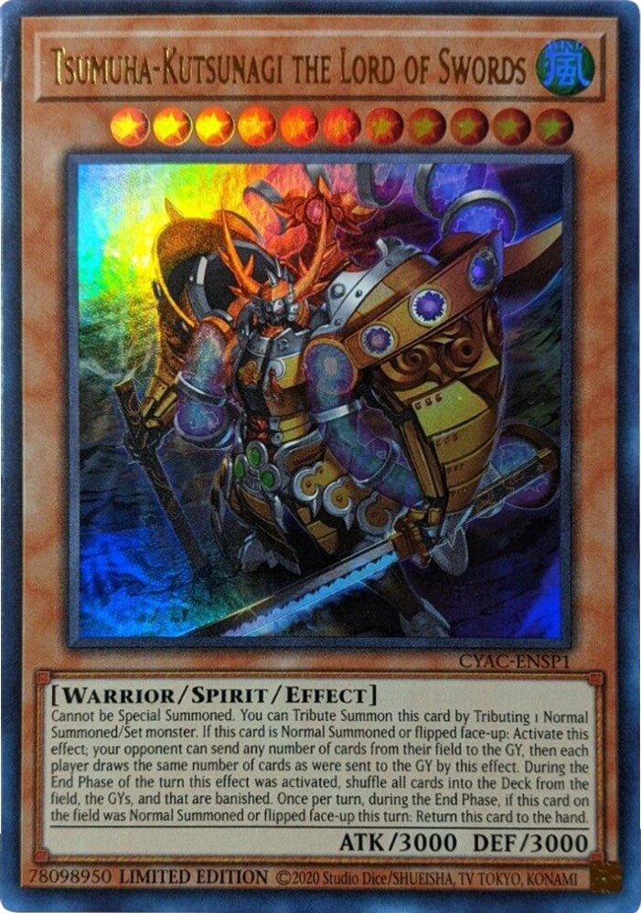 Tsumuha-Kutsunagi the Lord of Swords [CYAC-ENSP1] Ultra Rare Yu-Gi-Oh!